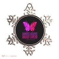 Domestic Violence And Breast Cancer Awareness Month Ornament thumb 0