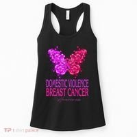 Domestic Violence And Breast Cancer Awareness Month Women's Tank Top thumb 0