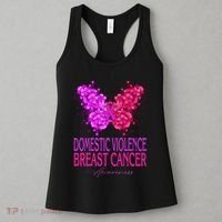 Domestic Violence And Breast Cancer Awareness Month Women's Tank Top thumb 3
