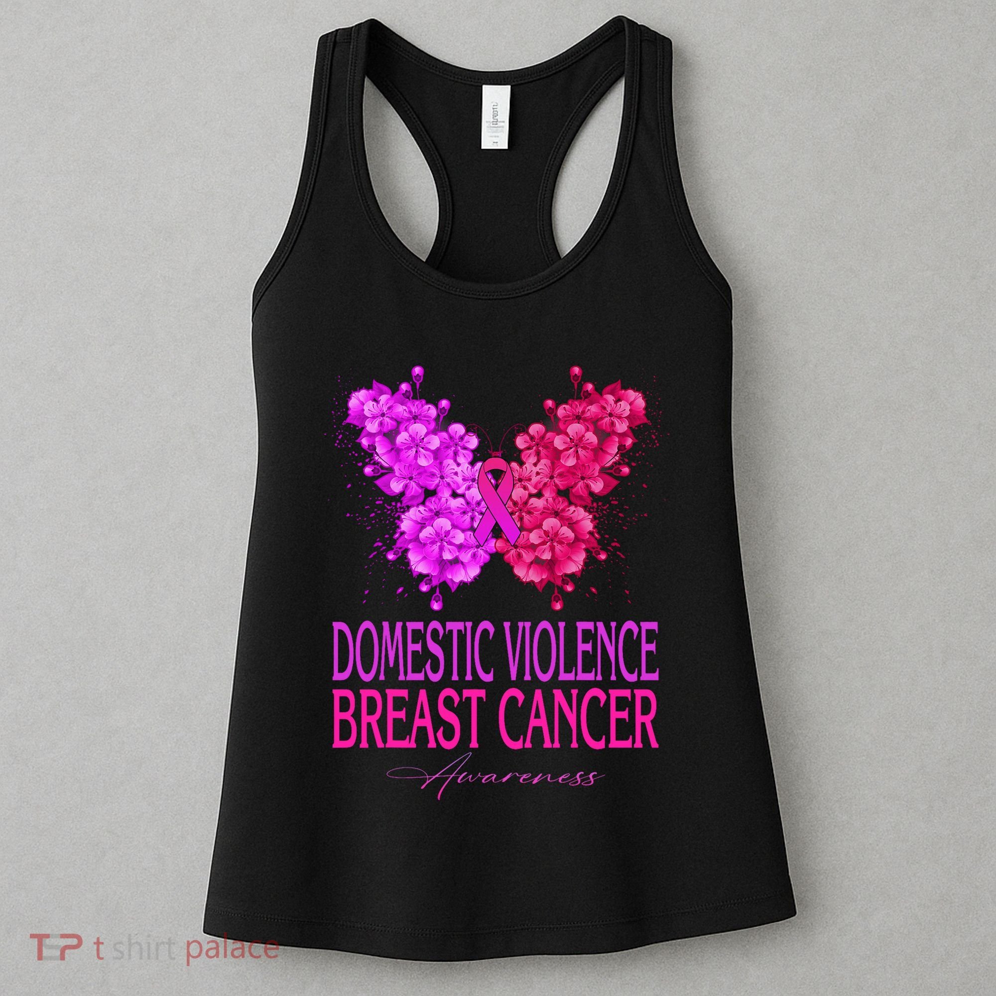 Domestic Violence And Breast Cancer Awareness Month Women's Tank Top