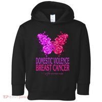 Domestic Violence And Breast Cancer Awareness Month Toddler Hoodie thumb 0