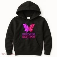 Domestic Violence And Breast Cancer Awareness Month Kids Hoodie thumb 0
