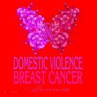 Domestic Violence And Breast Cancer Awareness Month Santa Hat thumb 1