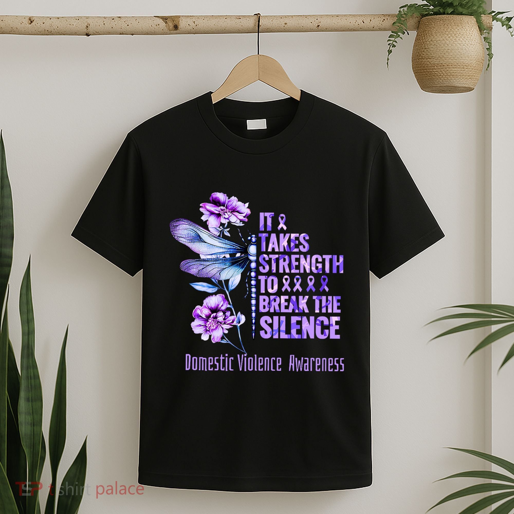 Domestic Violence Awareness It Takes Strength Break Silence T-Shirt