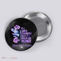 Domestic Violence Awareness It Takes Strength Break Silence Button thumb 0