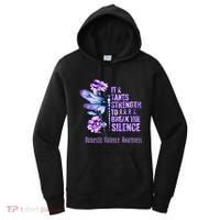 Domestic Violence Awareness It Takes Strength Break Silence Women's Hoodie thumb 0