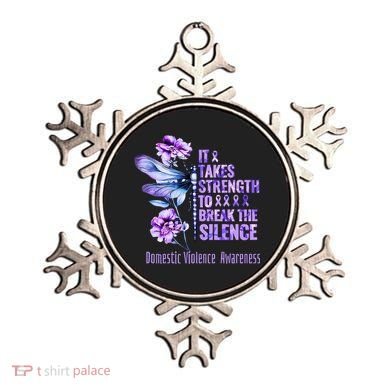 Domestic Violence Awareness It Takes Strength Break Silence Ornament