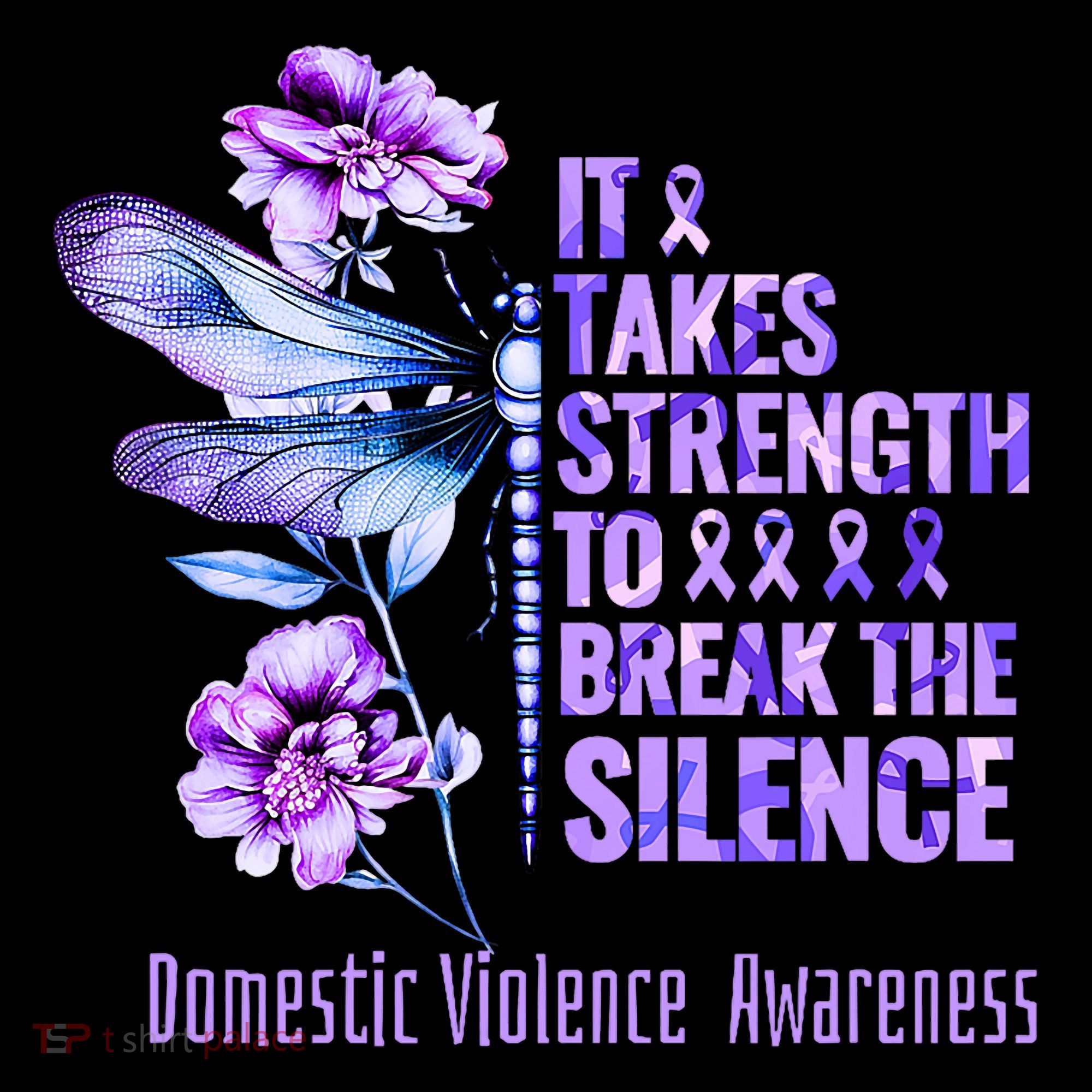 Domestic Violence Awareness It Takes Strength Break Silence Toddler Hoodie