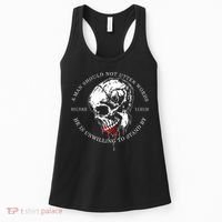Dicere Verum A Man Should Not Utter Words He Is Unwilling To Stand Women's Tank Top thumb 0