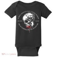 Dicere Verum A Man Should Not Utter Words He Is Unwilling To Stand Baby Bodysuit thumb 0