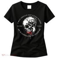 Dicere Verum A Man Should Not Utter Words He Is Unwilling To Stand Women's T-Shirt thumb 0