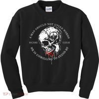 Dicere Verum A Man Should Not Utter Words He Is Unwilling To Stand Kids Sweatshirt thumb 0