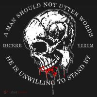 Dicere Verum A Man Should Not Utter Words He Is Unwilling To Stand Kids Sweatshirt thumb 2