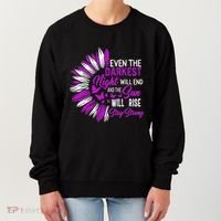 Domestic Violence Awareness Month Sunflower Warrior Support Women's Sweatshirt thumb 0