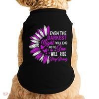 Domestic Violence Awareness Month Sunflower Warrior Support Doggie Tank thumb 0