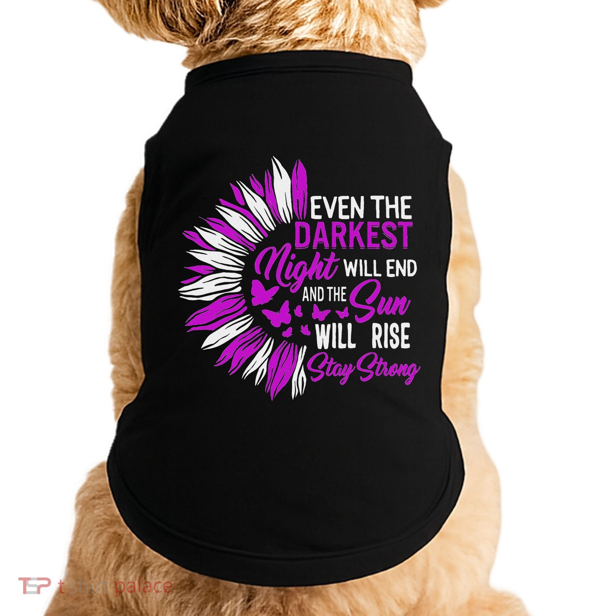 Domestic Violence Awareness Month Sunflower Warrior Support Doggie Tank