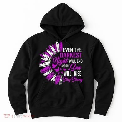 Domestic Violence Awareness Month Sunflower Warrior Support Hoodie