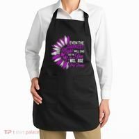 Domestic Violence Awareness Month Sunflower Warrior Support Apron thumb 2