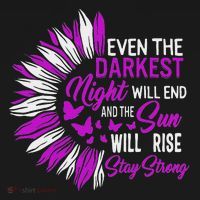 Domestic Violence Awareness Month Sunflower Warrior Support Sweatshirt thumb 3