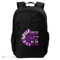 Domestic Violence Awareness Month Sunflower Warrior Support Backpack thumb 0