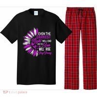 Domestic Violence Awareness Month Sunflower Warrior Support Pajama Set thumb 0