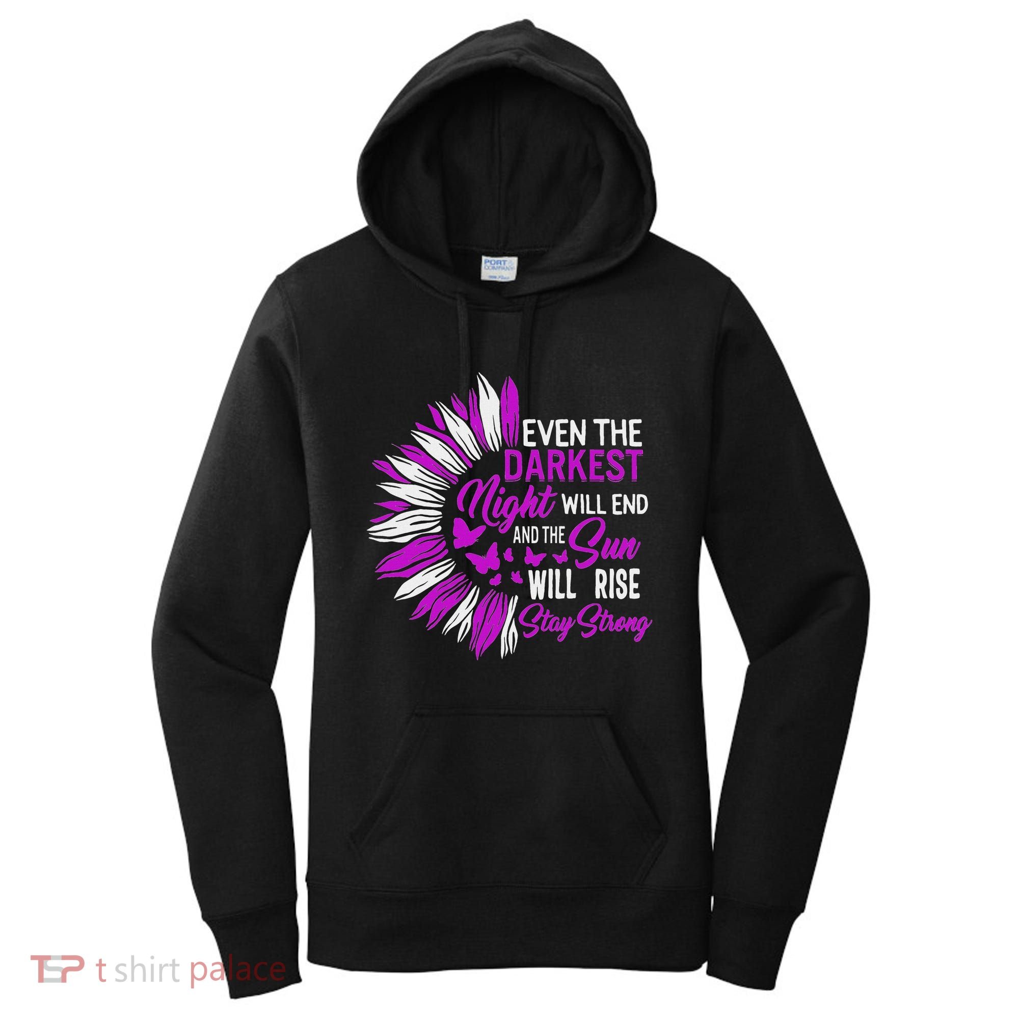 Domestic Violence Awareness Month Sunflower Warrior Support Women's Hoodie