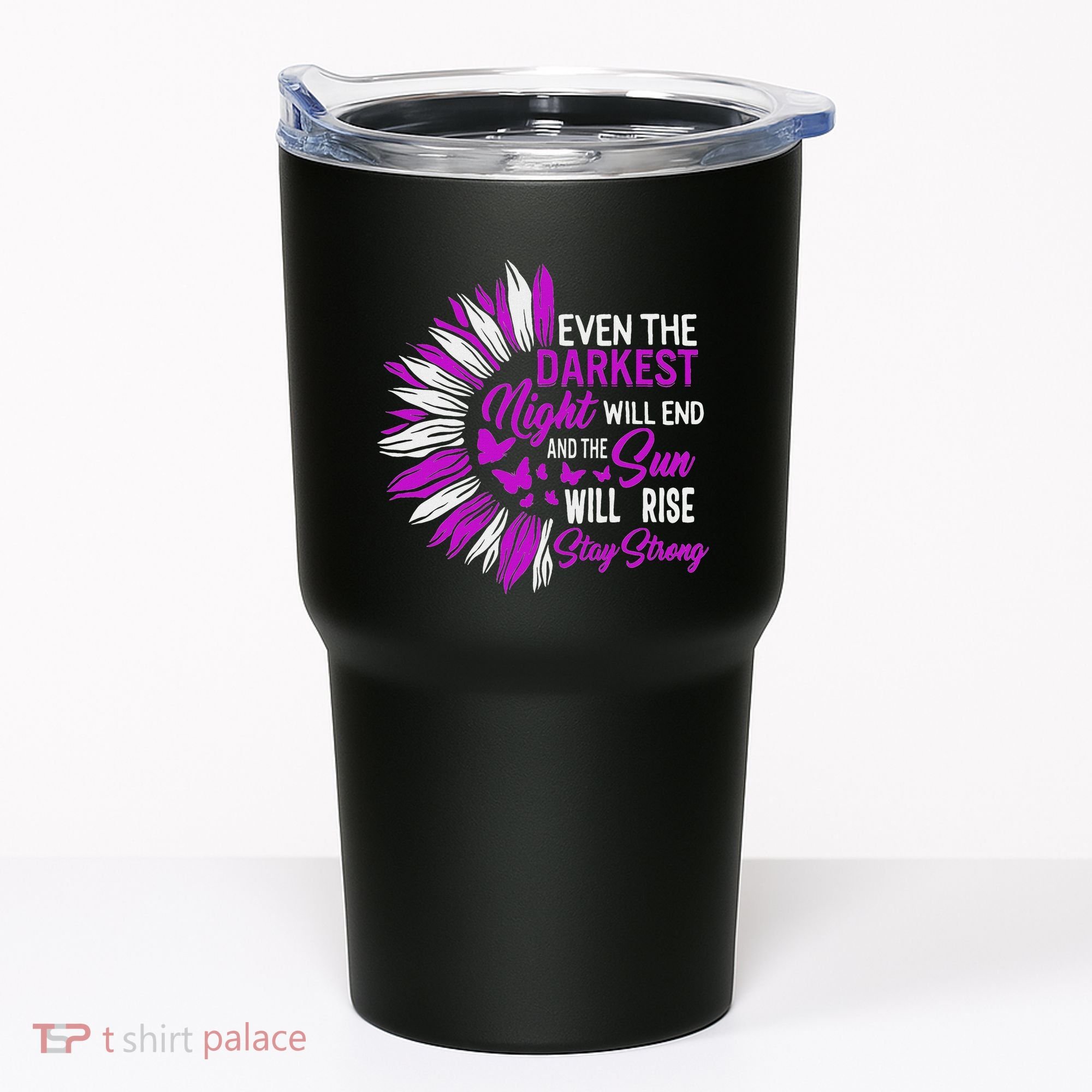 Domestic Violence Awareness Month Sunflower Warrior Support Tumbler