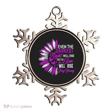 Domestic Violence Awareness Month Sunflower Warrior Support Ornament