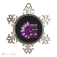 Domestic Violence Awareness Month Sunflower Warrior Support Ornament thumb 0