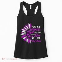 Domestic Violence Awareness Month Sunflower Warrior Support Women's Tank Top thumb 0