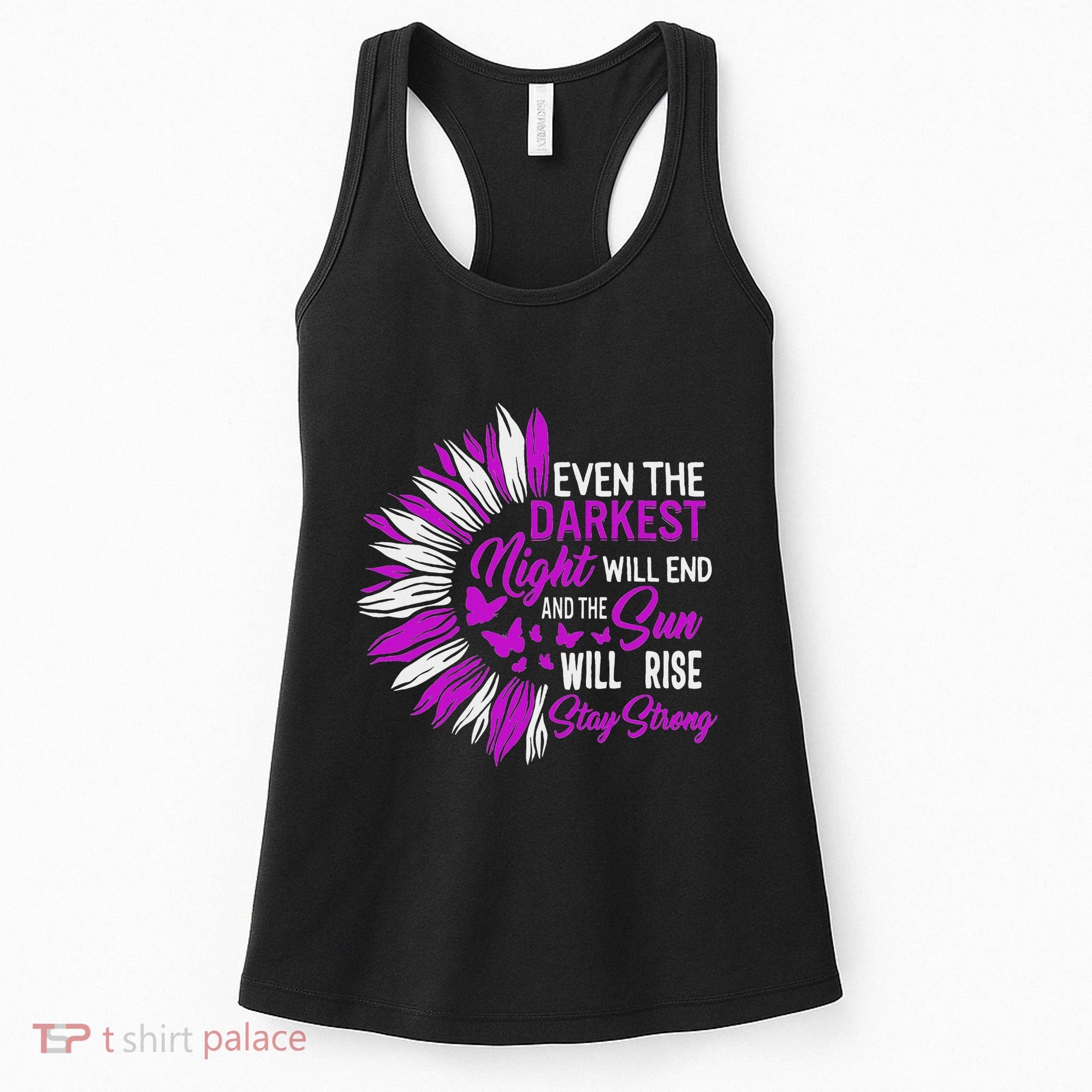 Domestic Violence Awareness Month Sunflower Warrior Support Women's Tank Top