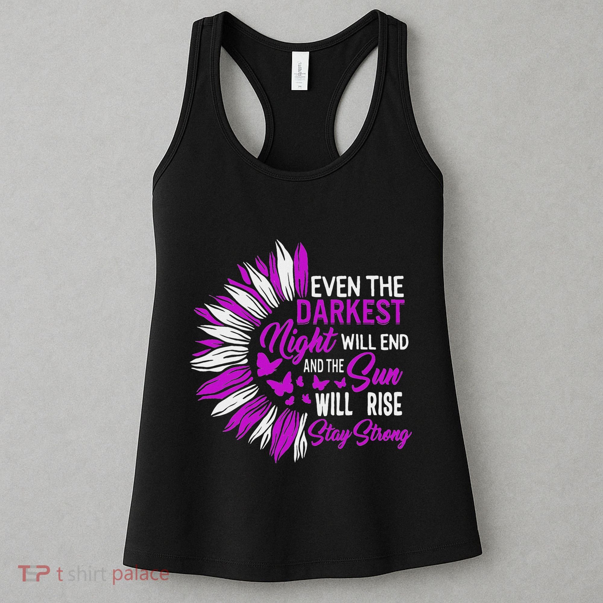 Domestic Violence Awareness Month Sunflower Warrior Support Women's Tank Top
