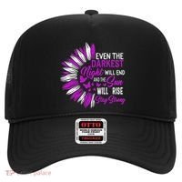 Domestic Violence Awareness Month Sunflower Warrior Support Hat thumb 0