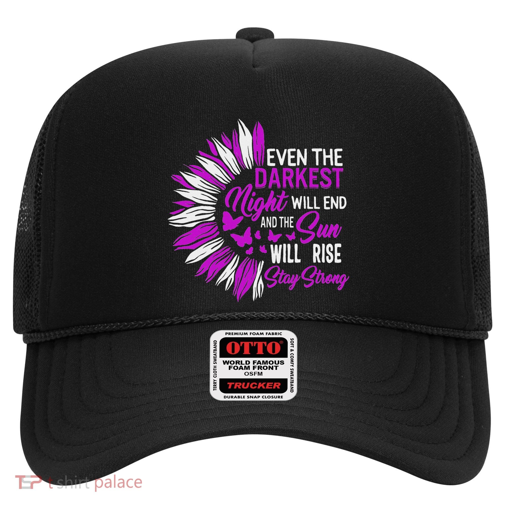 Domestic Violence Awareness Month Sunflower Warrior Support Hat