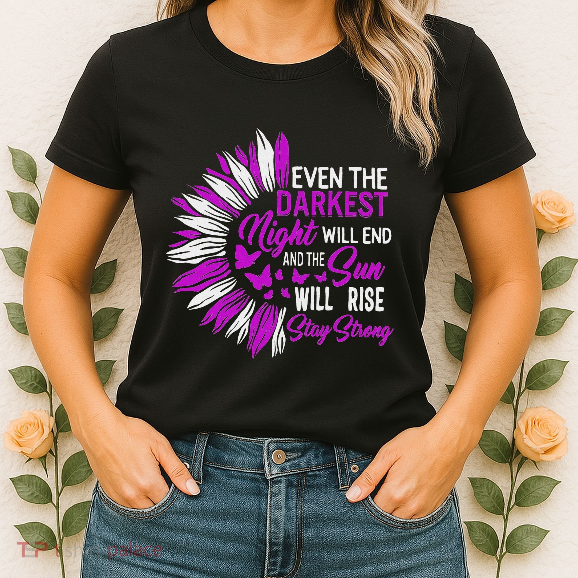 Domestic Violence Awareness Month Sunflower Warrior Support Women's T-Shirt
