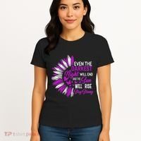 Domestic Violence Awareness Month Sunflower Warrior Support Women's T-Shirt thumb 4
