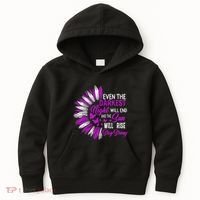 Domestic Violence Awareness Month Sunflower Warrior Support Kids Hoodie thumb 0