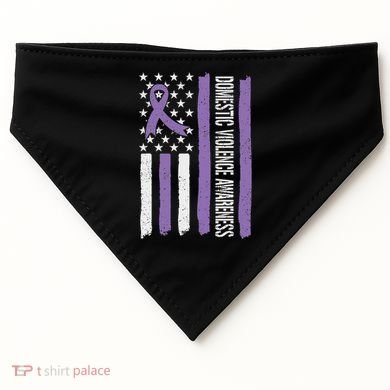 Domestic Violence Awareness Month USA-Made Doggie Bandana