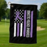 Domestic Violence Awareness Month Golf Towel thumb 1