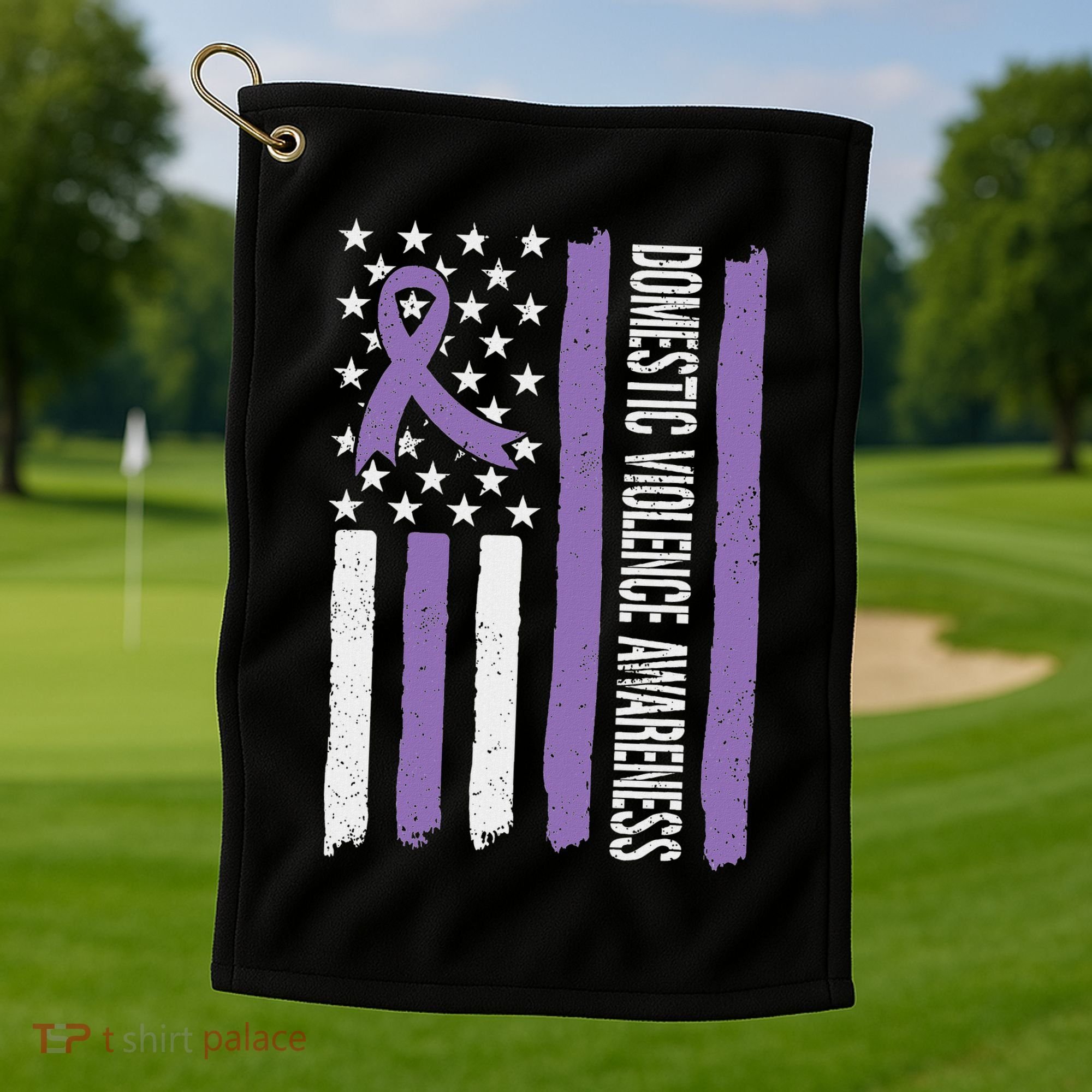 Domestic Violence Awareness Month Golf Towel