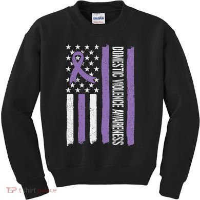 Domestic Violence Awareness Month Kids Sweatshirt