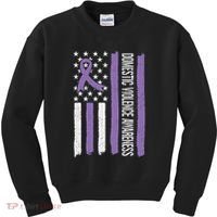 Domestic Violence Awareness Month Kids Sweatshirt thumb 0