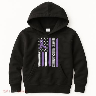 Domestic Violence Awareness Month Kids Hoodie