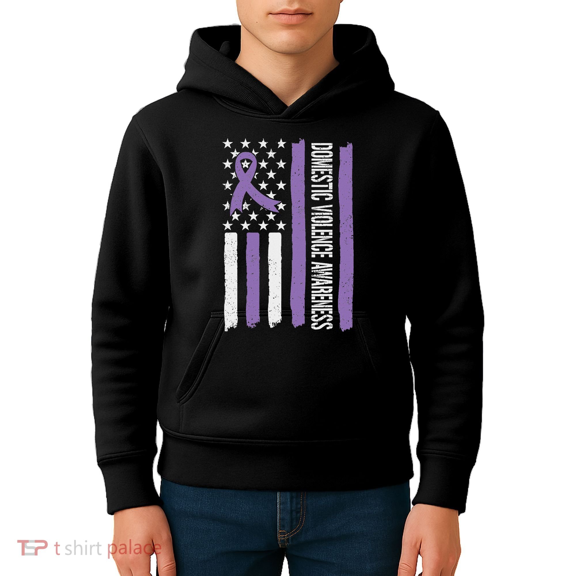 Domestic Violence Awareness Month Kids Hoodie