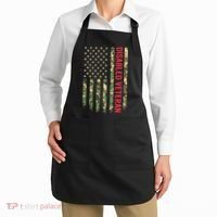 Disabled Veteran American Flag Camouflage Camo Patriotic Vet Apron thumb 2
