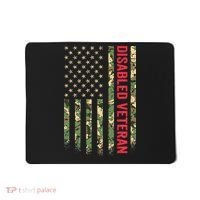 Disabled Veteran American Flag Camouflage Camo Patriotic Vet Mousepad thumb 0