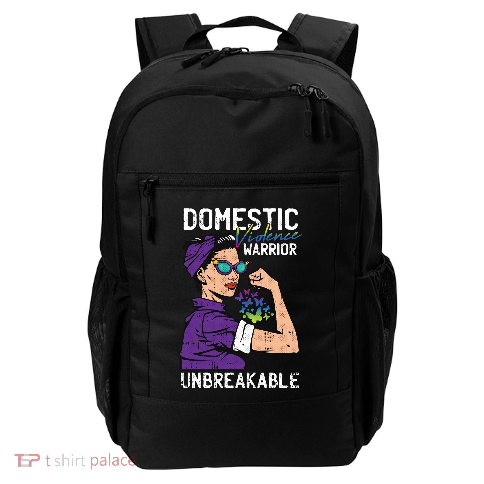 Domestic Violence Awareness Warrior Unbreakable Survivor Cool Gift Backpack