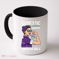 Domestic Violence Awareness Warrior Unbreakable Survivor Cool Gift Coffee Mug thumb 0