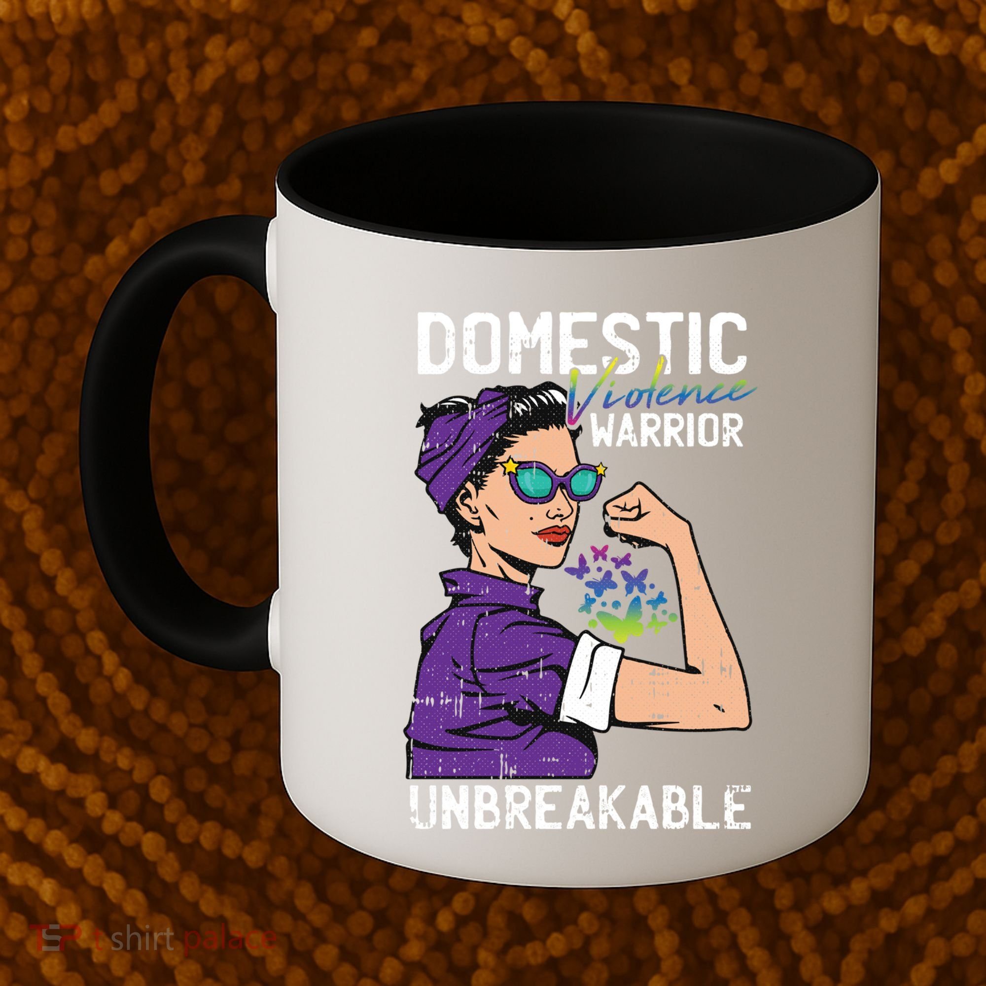 Domestic Violence Awareness Warrior Unbreakable Survivor Cool Gift Coffee Mug
