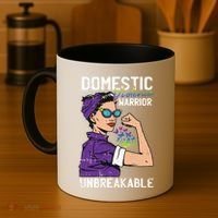 Domestic Violence Awareness Warrior Unbreakable Survivor Cool Gift Coffee Mug thumb 4